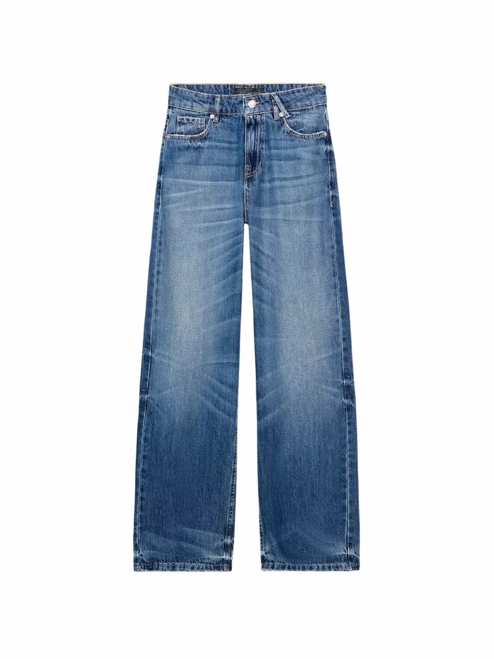 Zara “Hi-Rise Straight Fit Jeans”